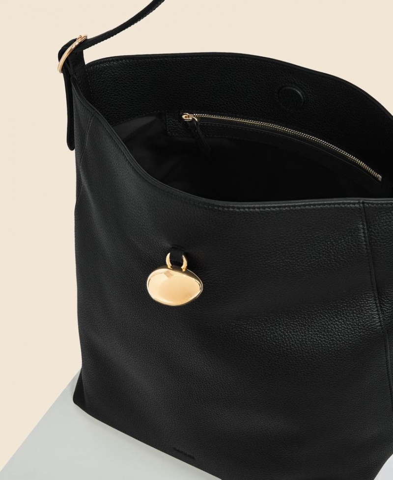 Cafuné Drop Hobo Tote Çanta Kadın Siyah | OBL1040AA